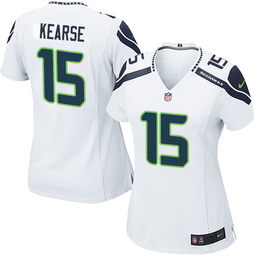 Women's Elite Jermaine Kearse Nike Jersey White Road - #15 NFL Seattle Seahawks